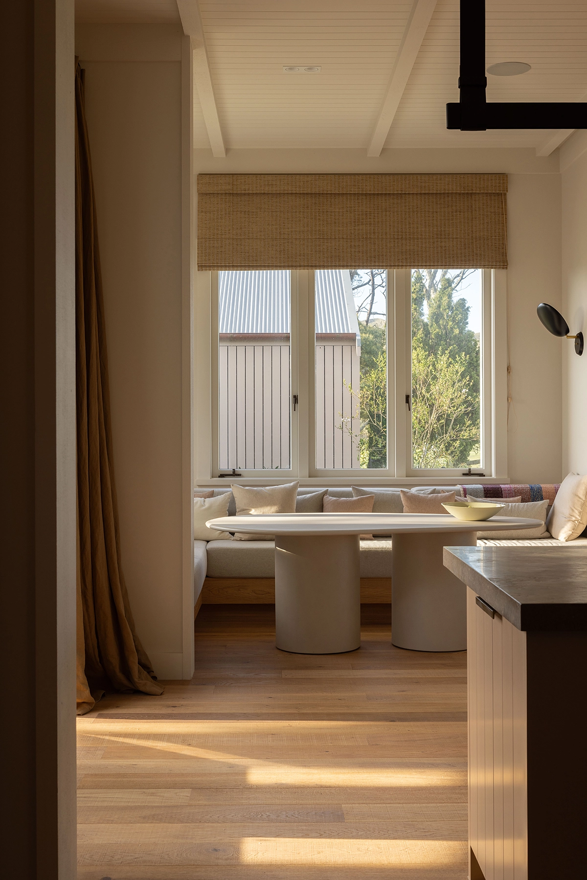 Light timber flooring with band sawn finish