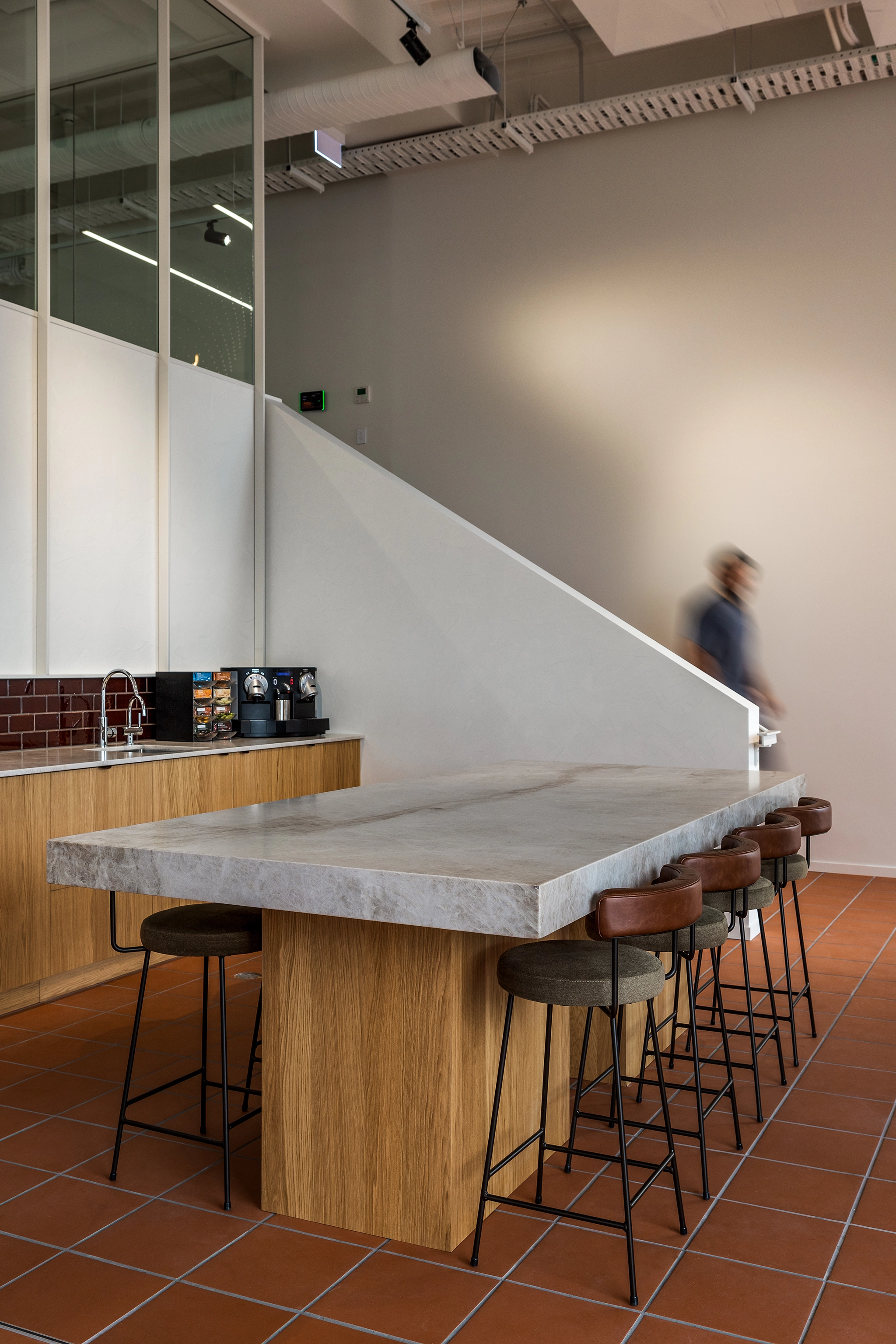 Timber Kitchen Joinery in commercial office space