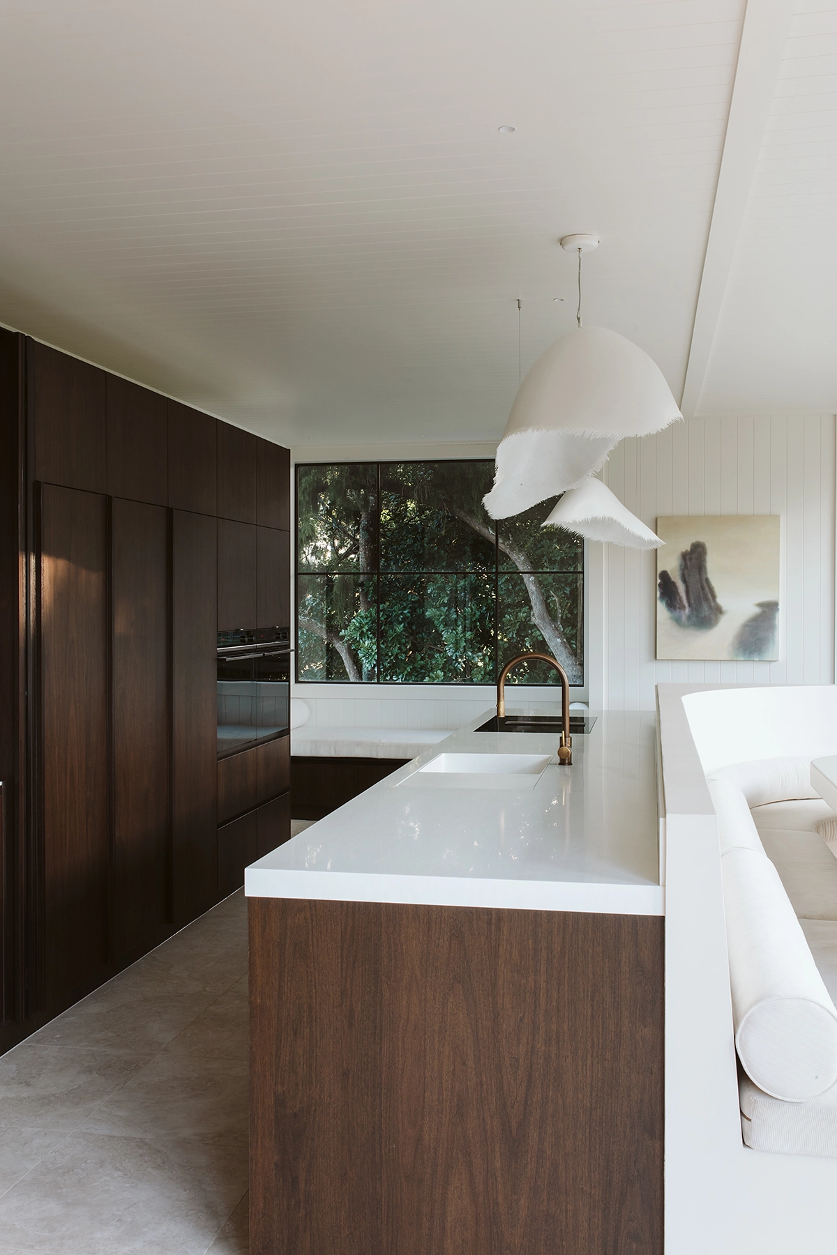 Walnut veneer joinery in The Orchard residential project
