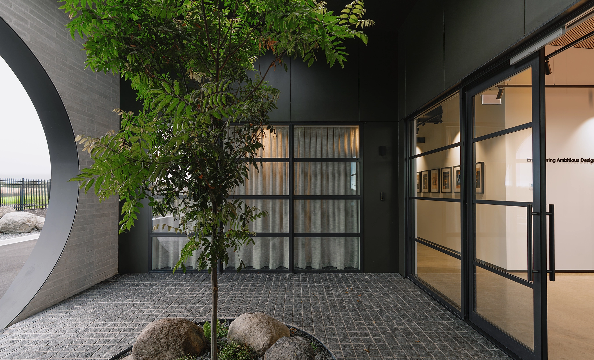 VidaSpace HQ Courtyard with tree in the centre