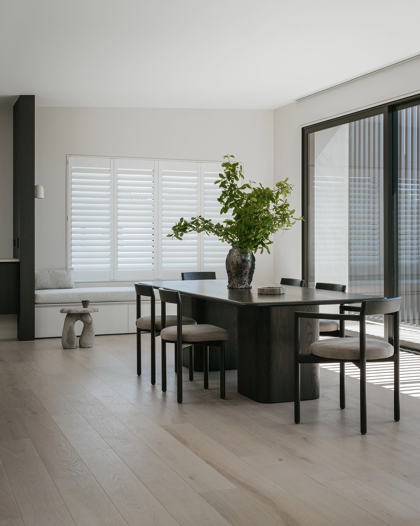 Engineered timber flooring in coastal family home