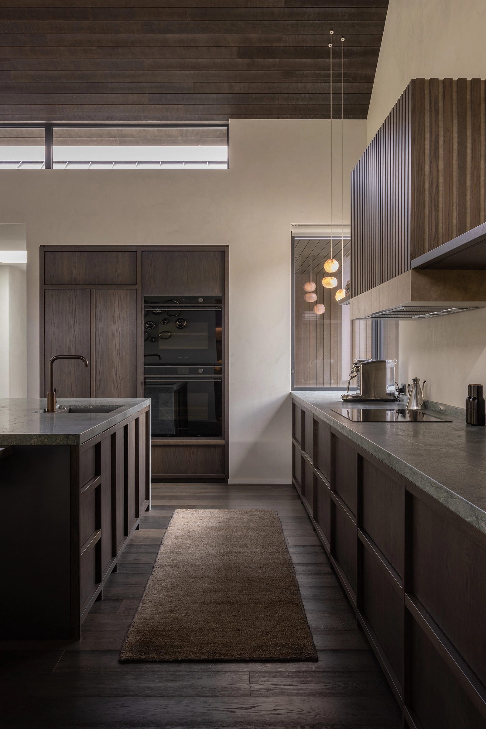 bespoke timber flooring in Gibbston Valley property