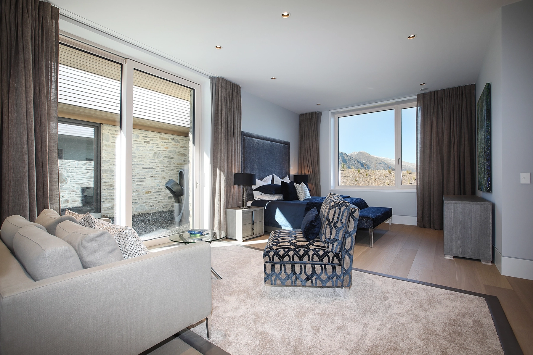 Custom VidaPlank timber interior finishes in a luxury Queenstown alpine estate, Te Toka