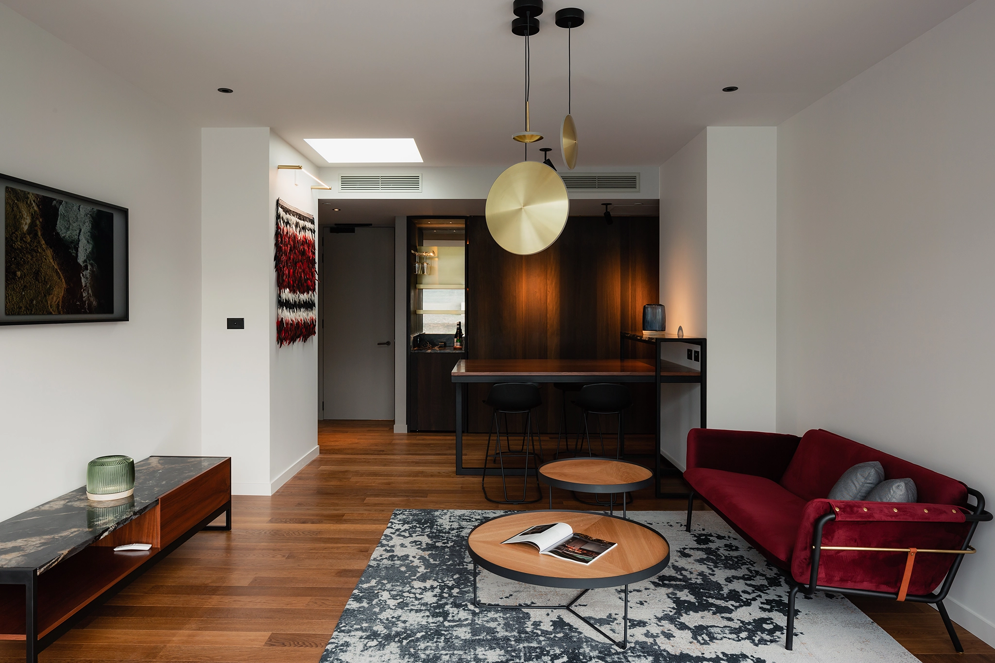 Italian Collection narrow timber flooring planks in EBB Dunedin Hotel guest room, VidaSpace NZ