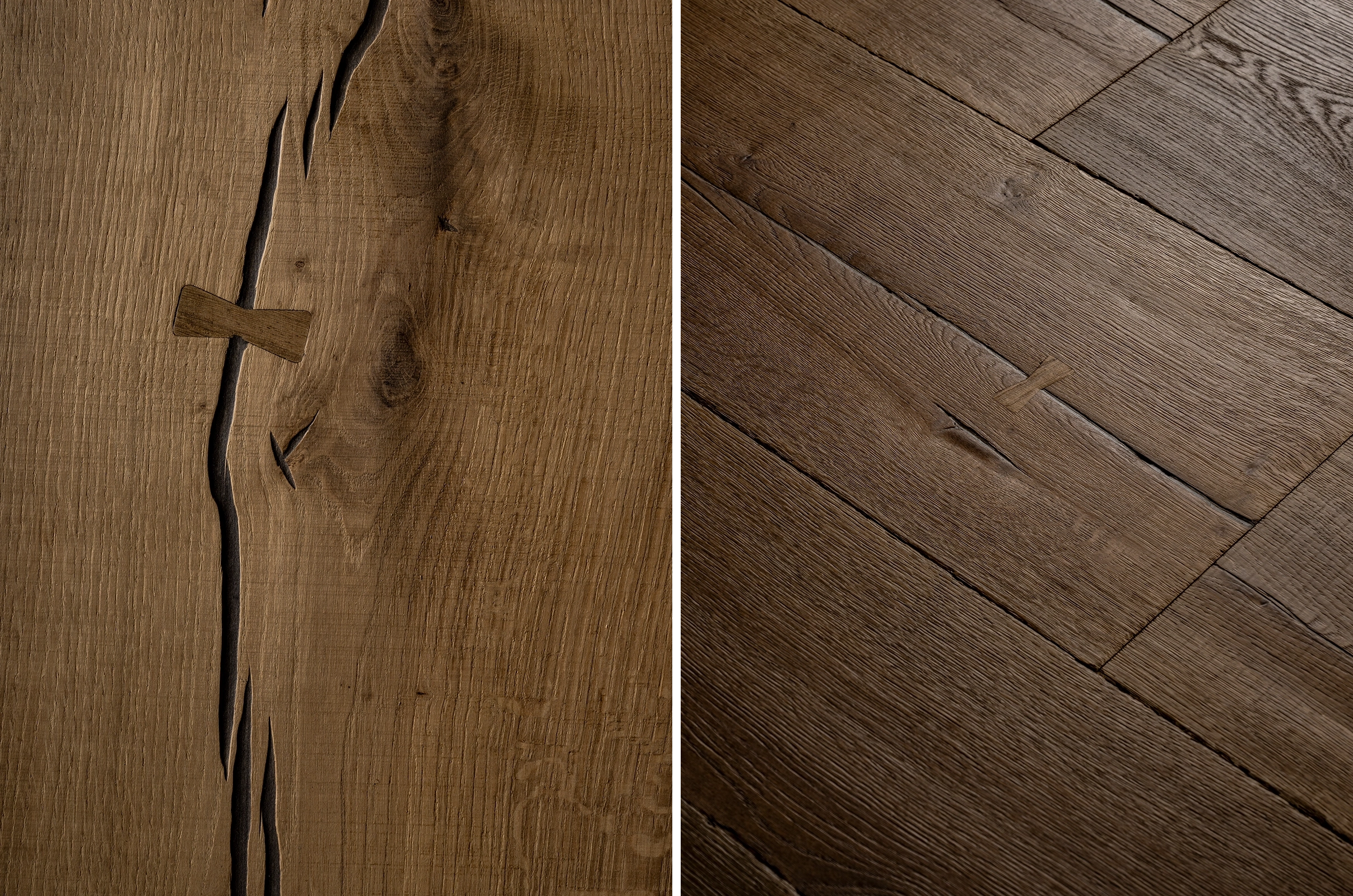 Textured Timber Floors with Bow Ties