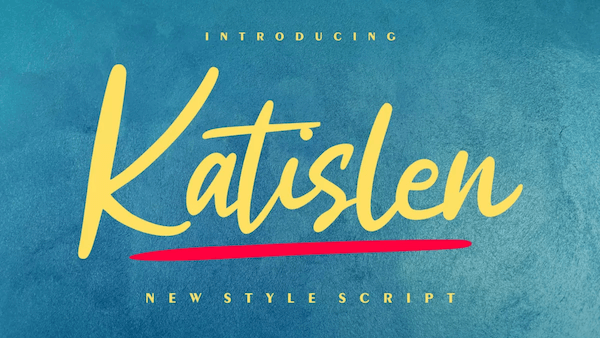 Katislen font type
