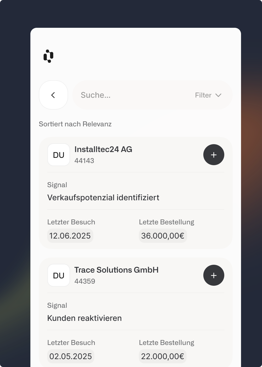 App zur Terminvorbereitung im Außendienst