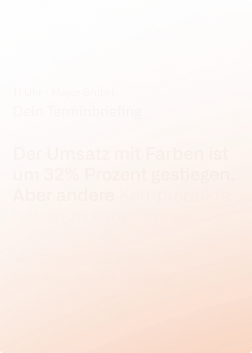 Meetingvorbereitung mit Acto