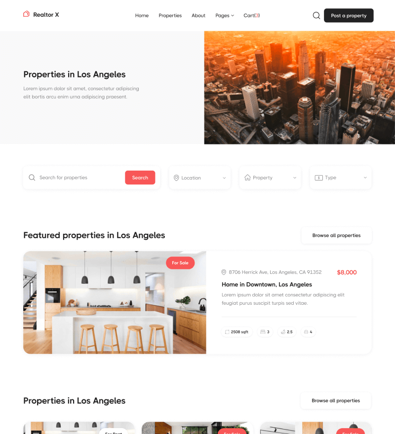 Location - Realtor X Webflow Template