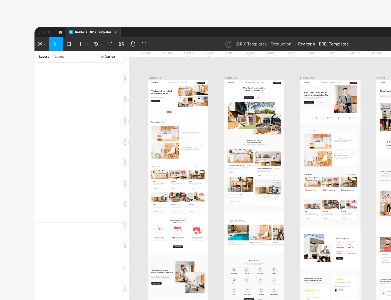 Figma Included - Realtor X Webflow Template