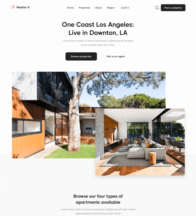 Home V2 - Realtor X Webflow Template
