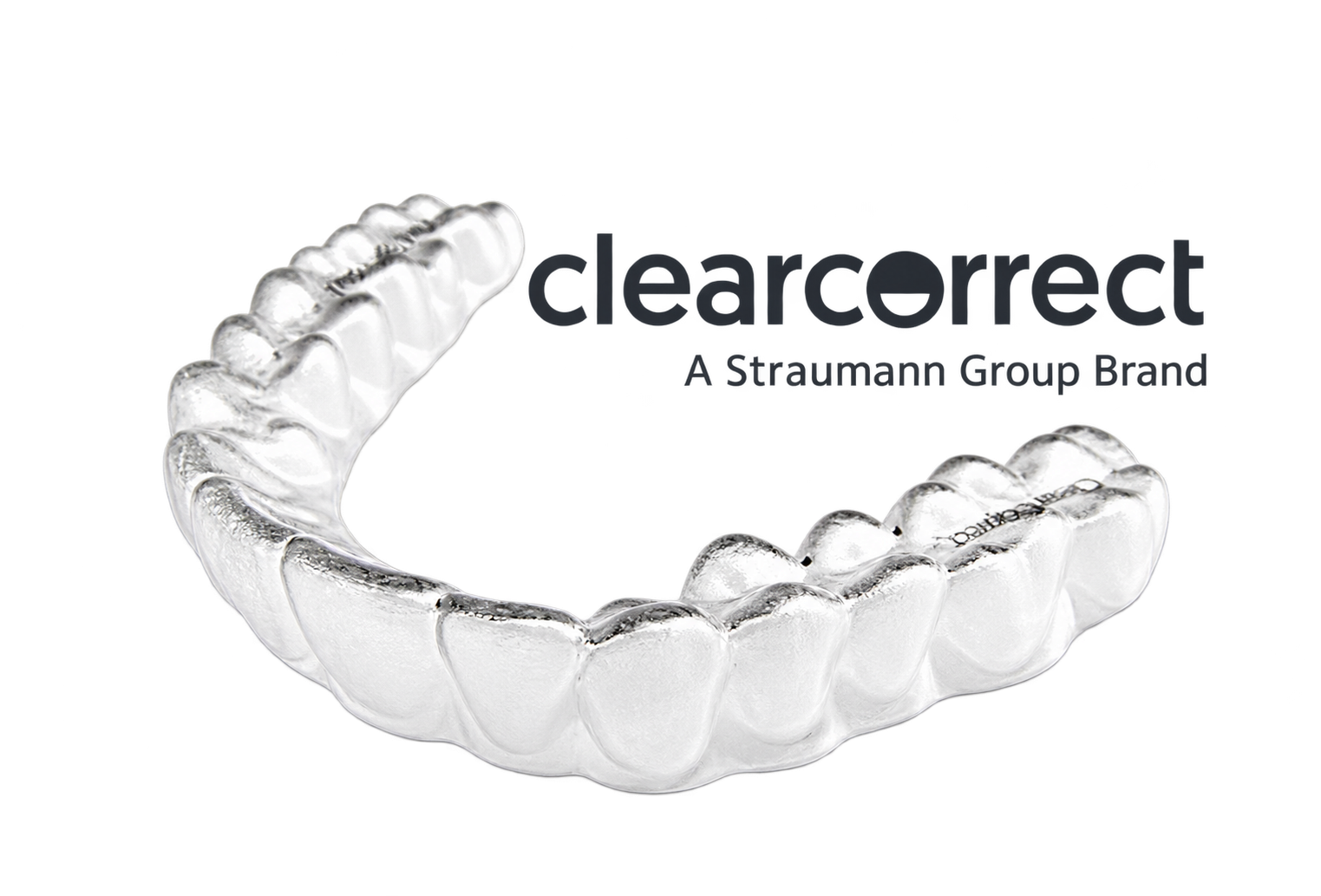 ClearCorrect clear aligner and brand logo