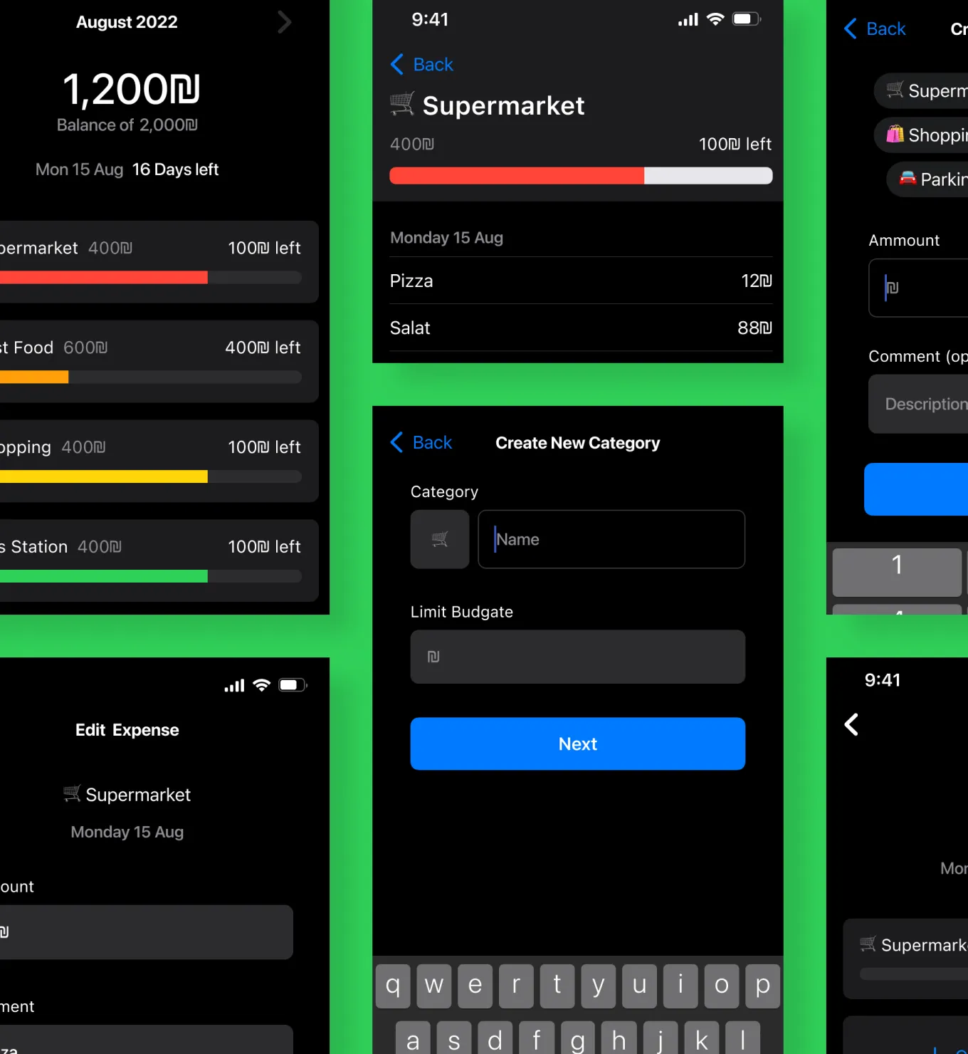 Balance app mockup