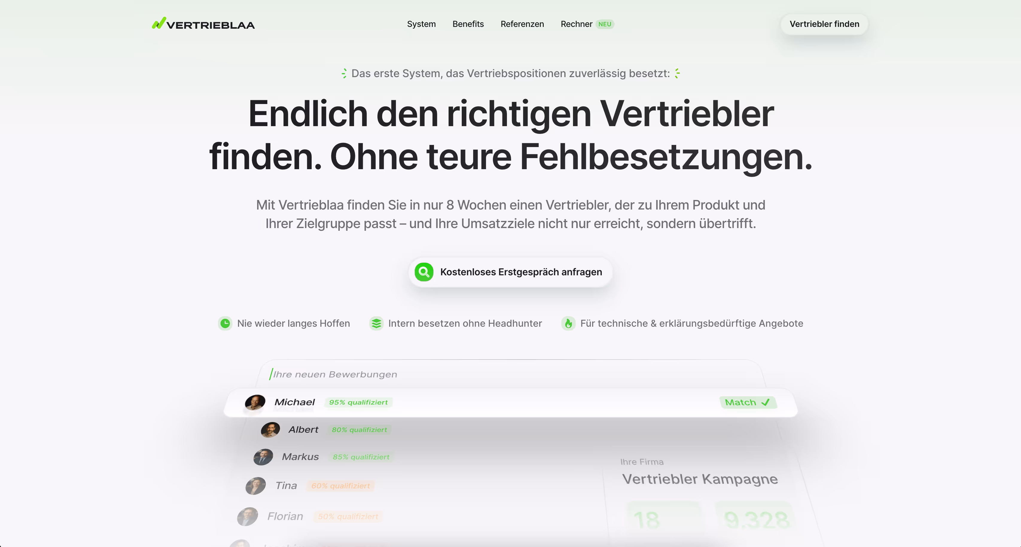 Vertrieblaa Website