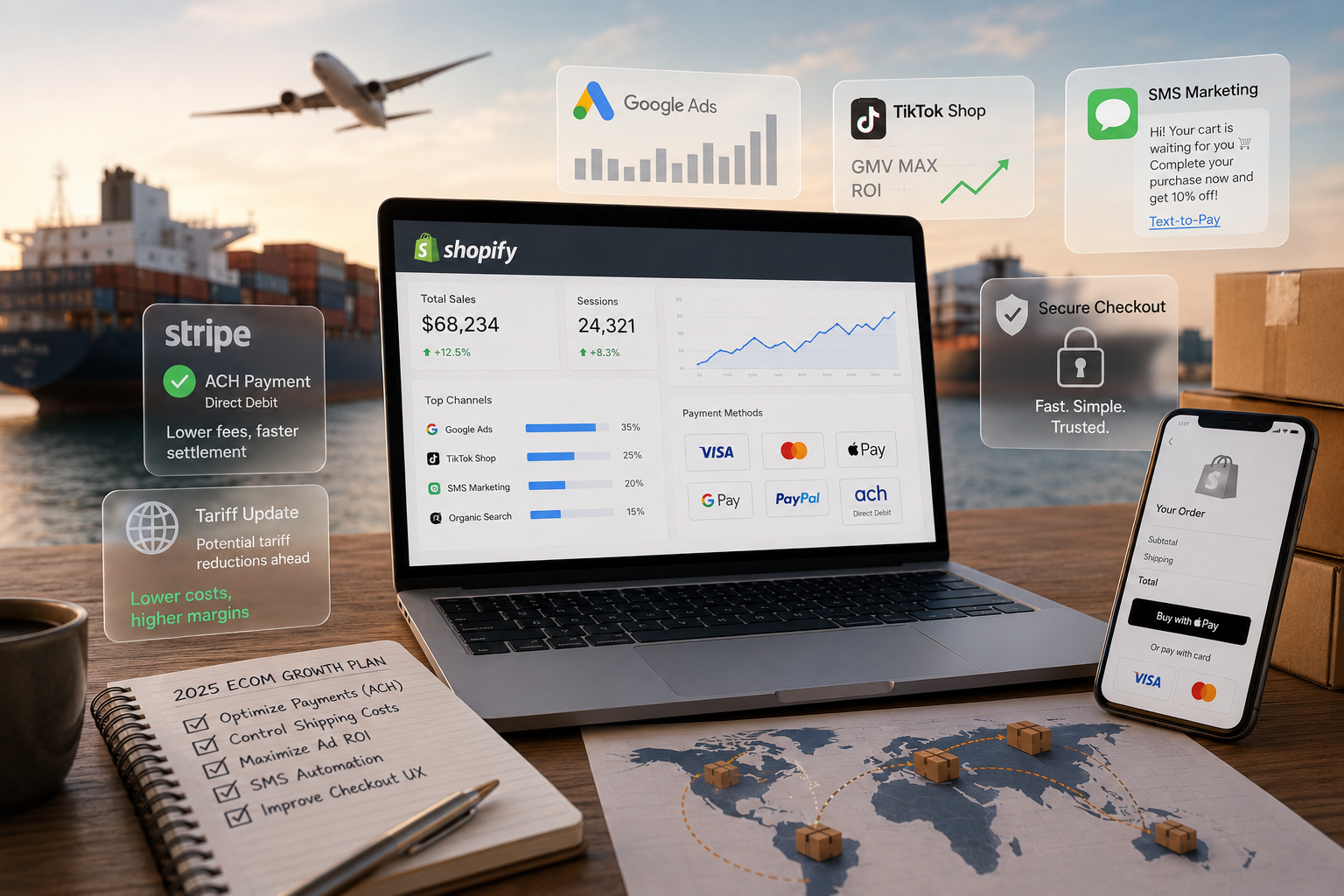 How to Optimize Shopify Dropshipping Profits with ACH Payments, Shipping Cost Control, and Faster Checkout Conversion