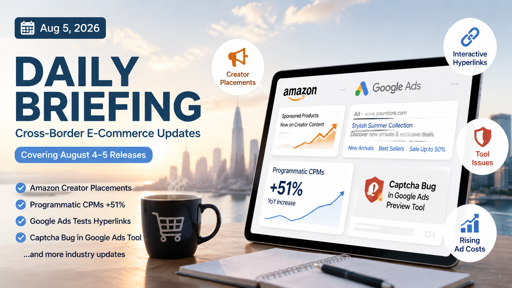 Dropshipping Marketing News: Amazon Influencer Placements, LinkedIn Event Ad Lift, and Google Ads Interactive Hyperlinks