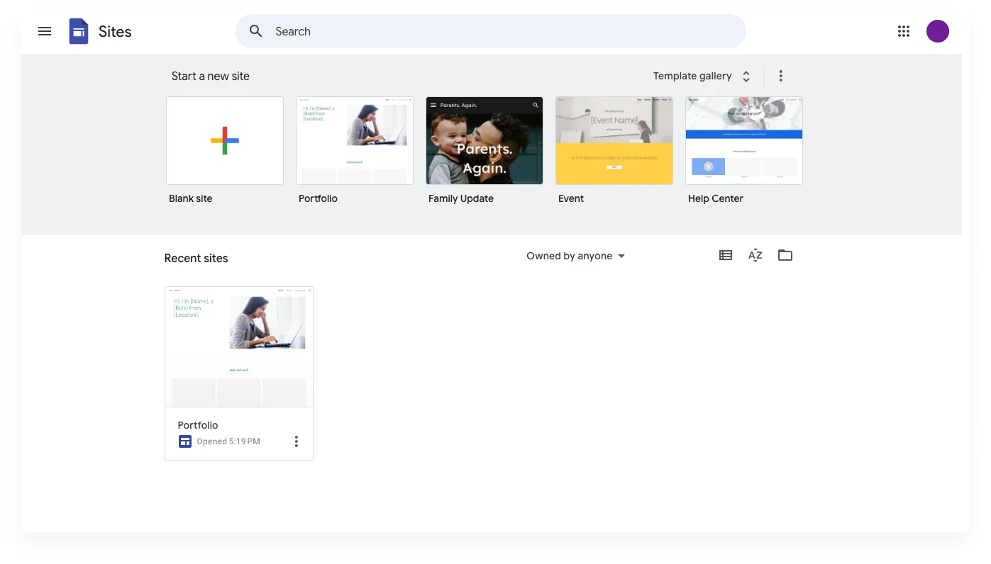 使用 Google 協作平台建立第一個網站