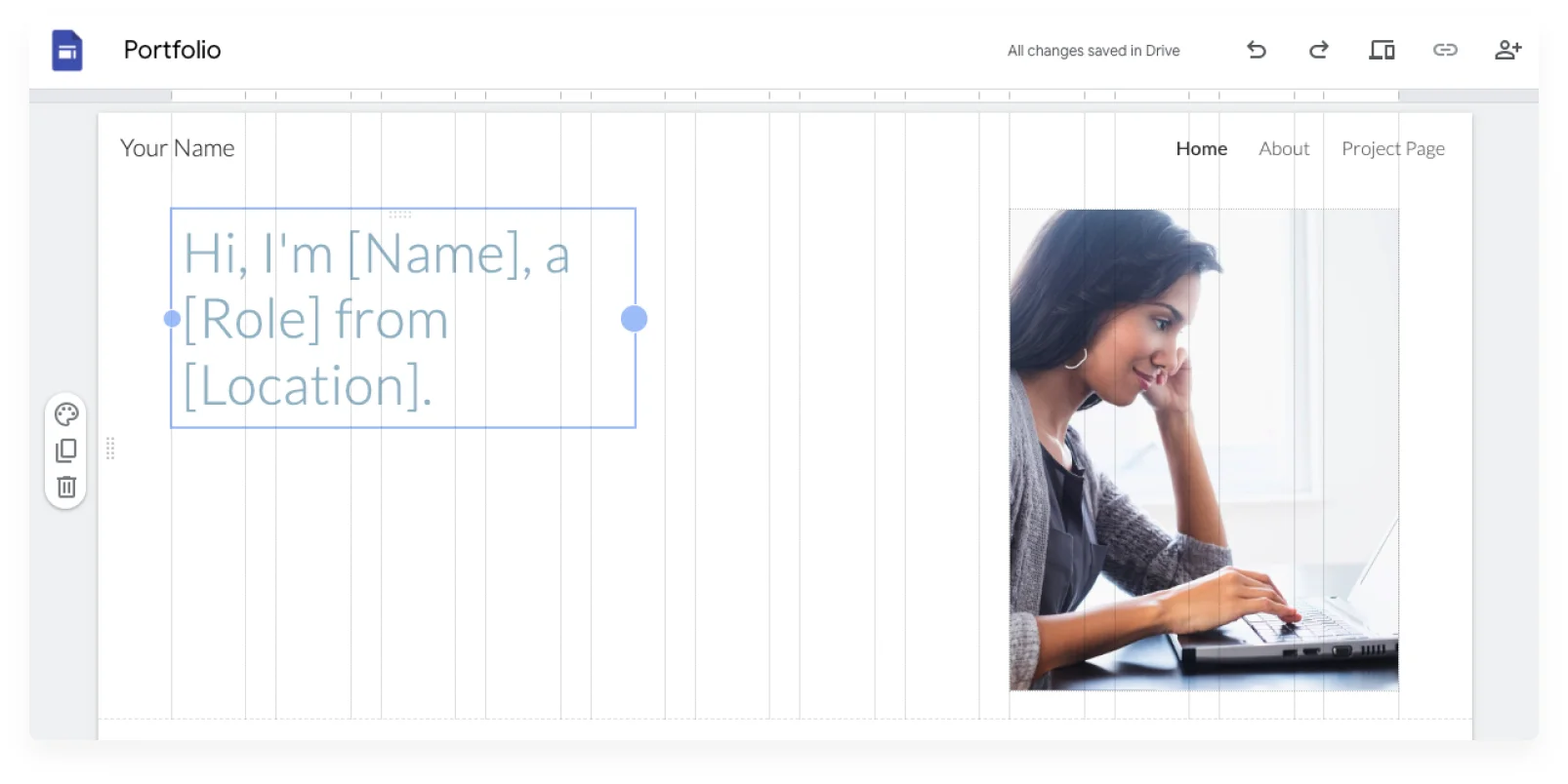 Google Sites — 網格系統