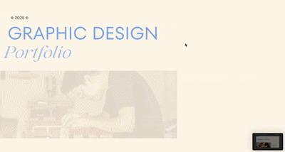 作品集模板 made by Canva Creative Studio