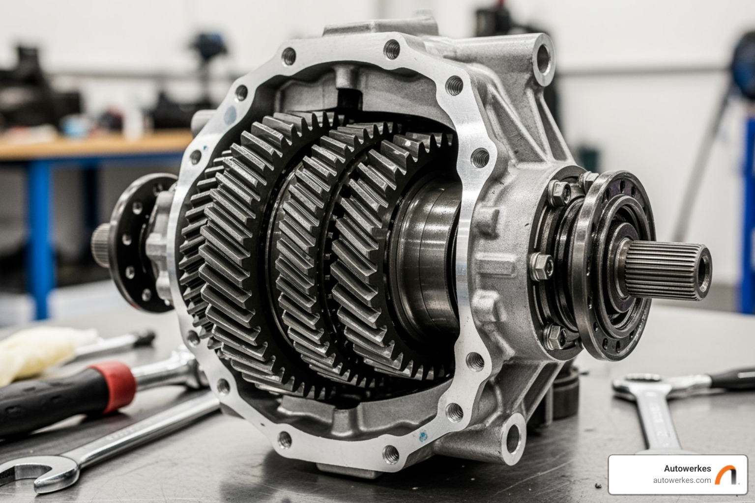 clean BMW rear differential assembly - BMW rear differential fluid change