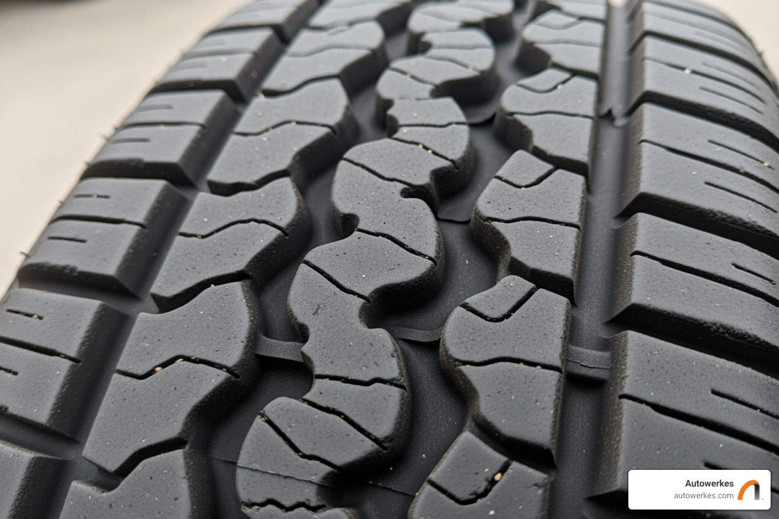 An example of cupped tire wear on a tire - bmw shock replacement cost