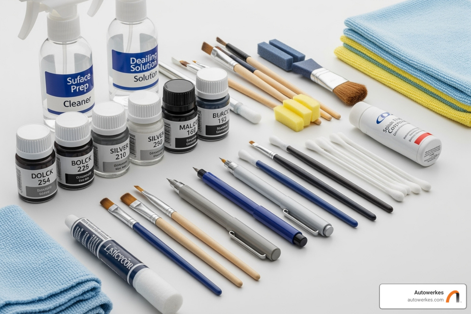 necessary paint repair supplies - mini cooper paint repair