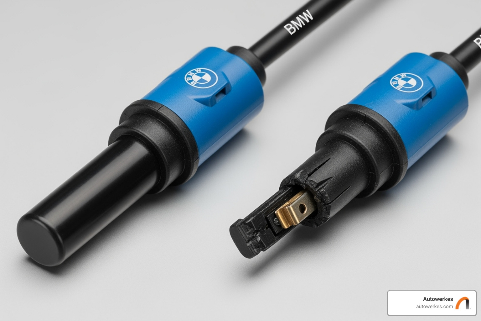 New vs. worn brake pad wear sensor - bmw brake pad wear sensor replacement New vs. worn brake pad wear sensor - bmw brake pad wear sensor replacement