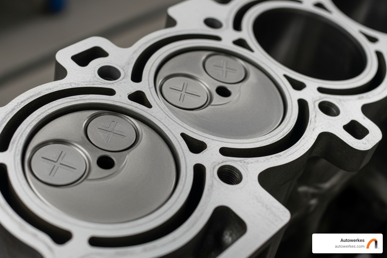 Clean engine block surface ready for new gasket - r53 head gasket replacement Clean engine block surface ready for new gasket - r53 head gasket replacement