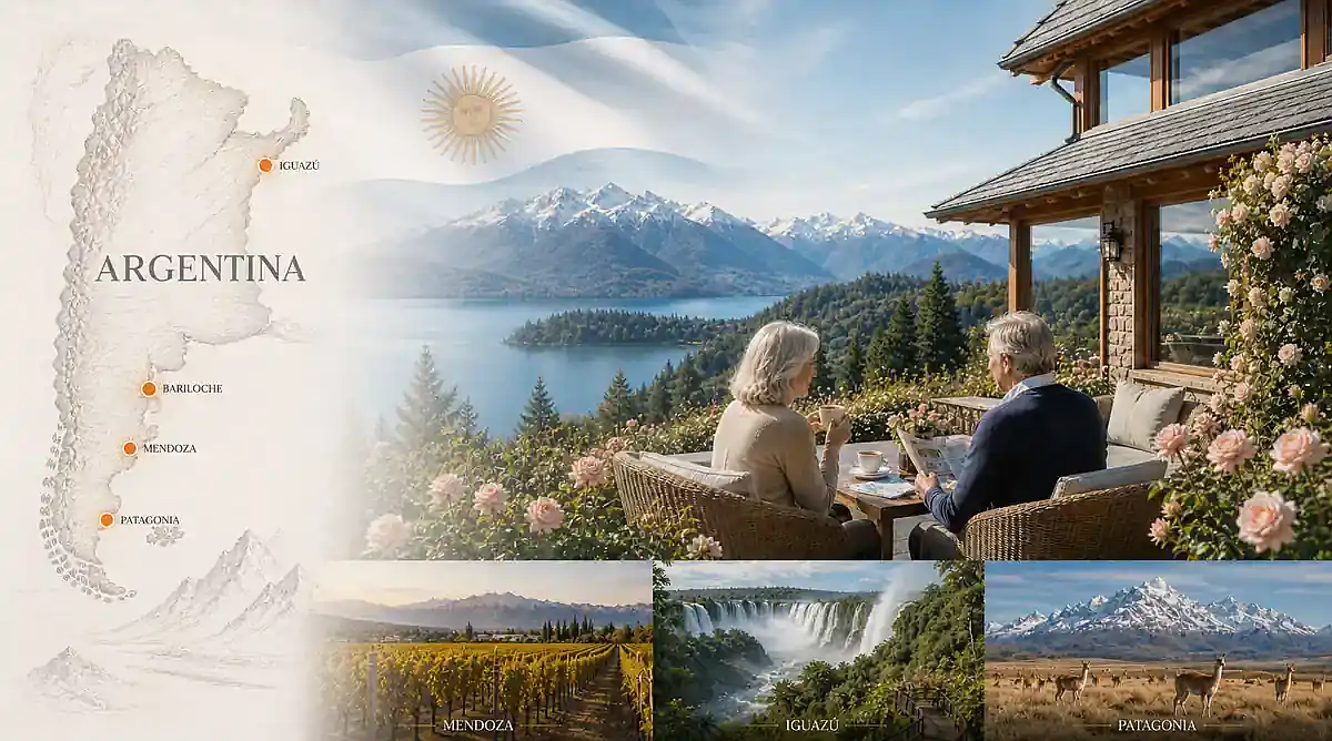 Argentina Retirement Visa 2026: foreign retiree in Buenos Aires, representing the Pensionado route for retirees with stable foreign pension income.