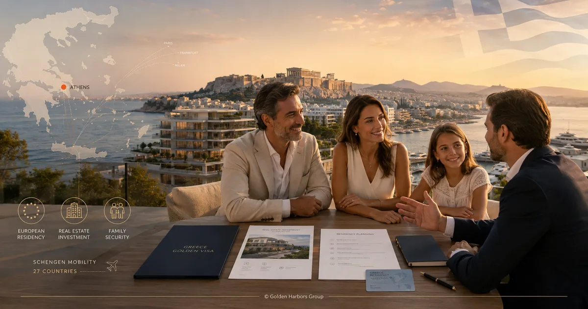 Greece Golden Visa 2026: tiered investment thresholds for EU residency through Greek property or funds.