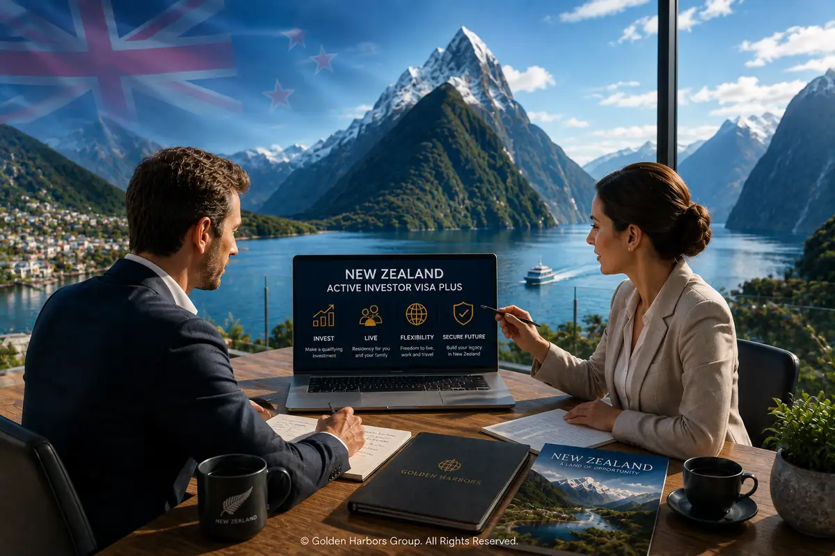 New Zealand Active Investor Plus Visa 2026 residency by investment