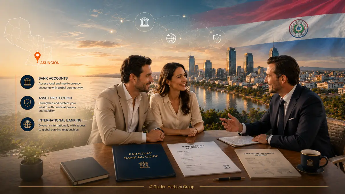 Banking in Paraguay 2026: open an account at Continental, Sudameris, Itau, or BNF with a cedula and RUC.