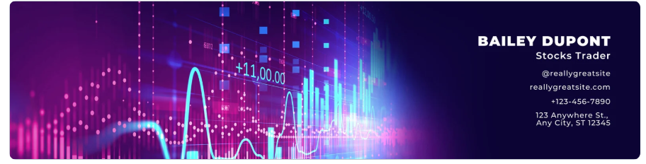 Purple Stocks Trader Banner