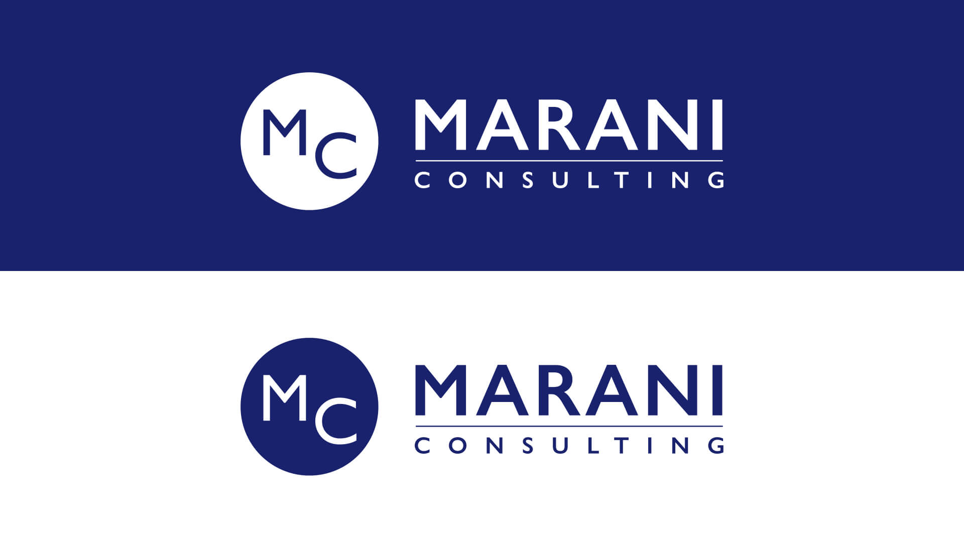 marani consulting initals logo