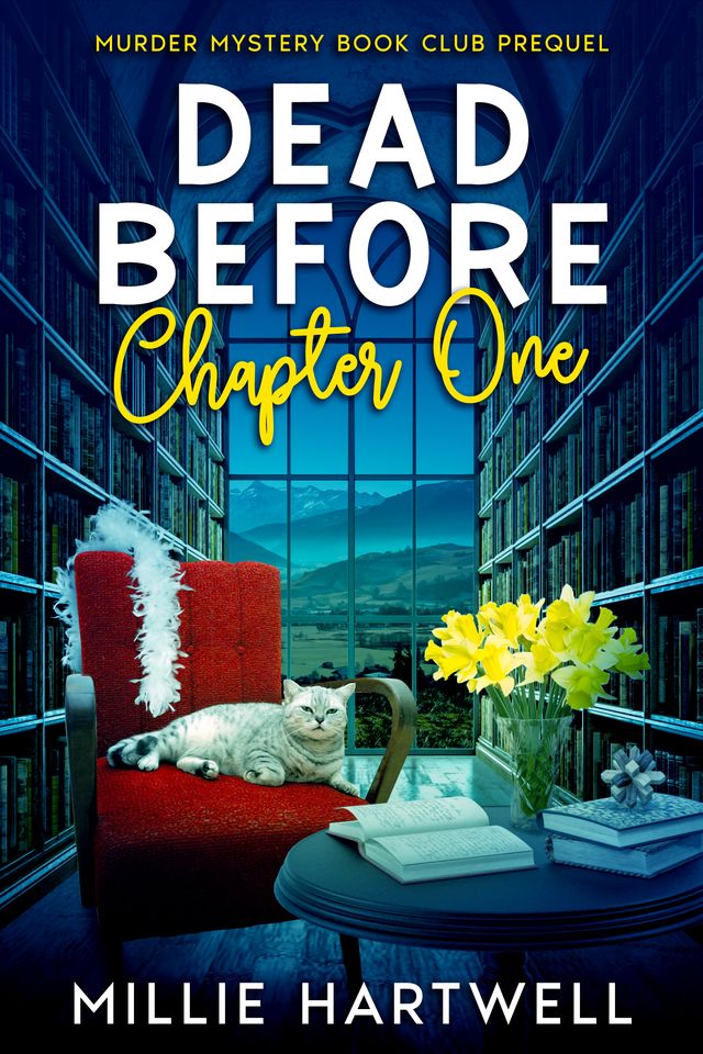 "They read murder mysteries. They solve real ones. Badly.
When small-town librarian Tilly March agrees to host a cozy mystery party, she expects tea, trivia, and maybe a few fake clues.
She doesn’t expect a volunteer to collapse mid-scone—or two rare books to vanish during the chaos.
Enter the Murder Mystery Book Club:
 A retired detective with trust issues.
 A knitter with a flair for drama.
 A podcaster who never turns her mic off.
They may not know what they’re doing.
But they do know when a charming stranger is up to no good.
Especially when he’s drugged the tea.
Now there’s a thief on the loose, a real crime to solve, and a library reputation on the line.
Can a bunch of amateur sleuths crack the case before the trail goes cold?
Welcome to Mapleoak. Where the only thing deadlier than the daffodil tea... is underestimating a librarian.
"