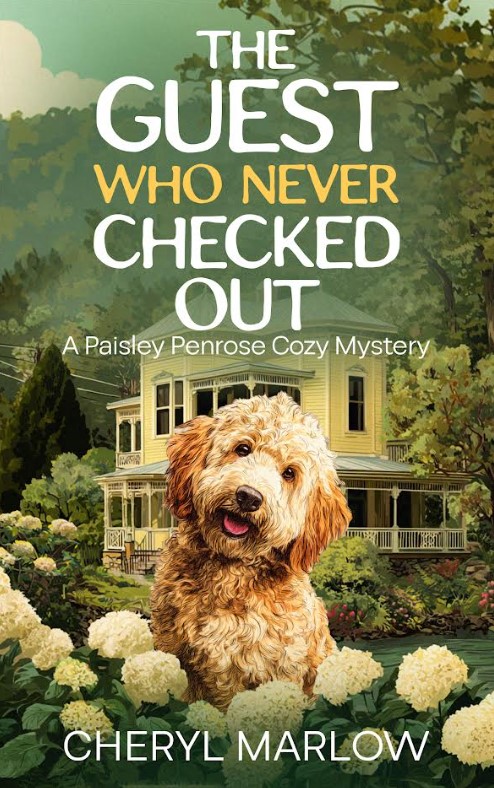 When Paisley Penrose arrives at the Rosebridge Inn for one last PR job, she expects quiet days and clean copy—not a vanished guest and a car fished from the river. With her quirky Labradoodle, Noodle, by her side, Paisley is soon caught between polished bankers, hidden scandals, and a shredded note that hints at deadly secrets. In a town where everyone has something to hide, Paisley must trust her keen eye for detail to uncover the truth… before she becomes the next guest who never checks out.