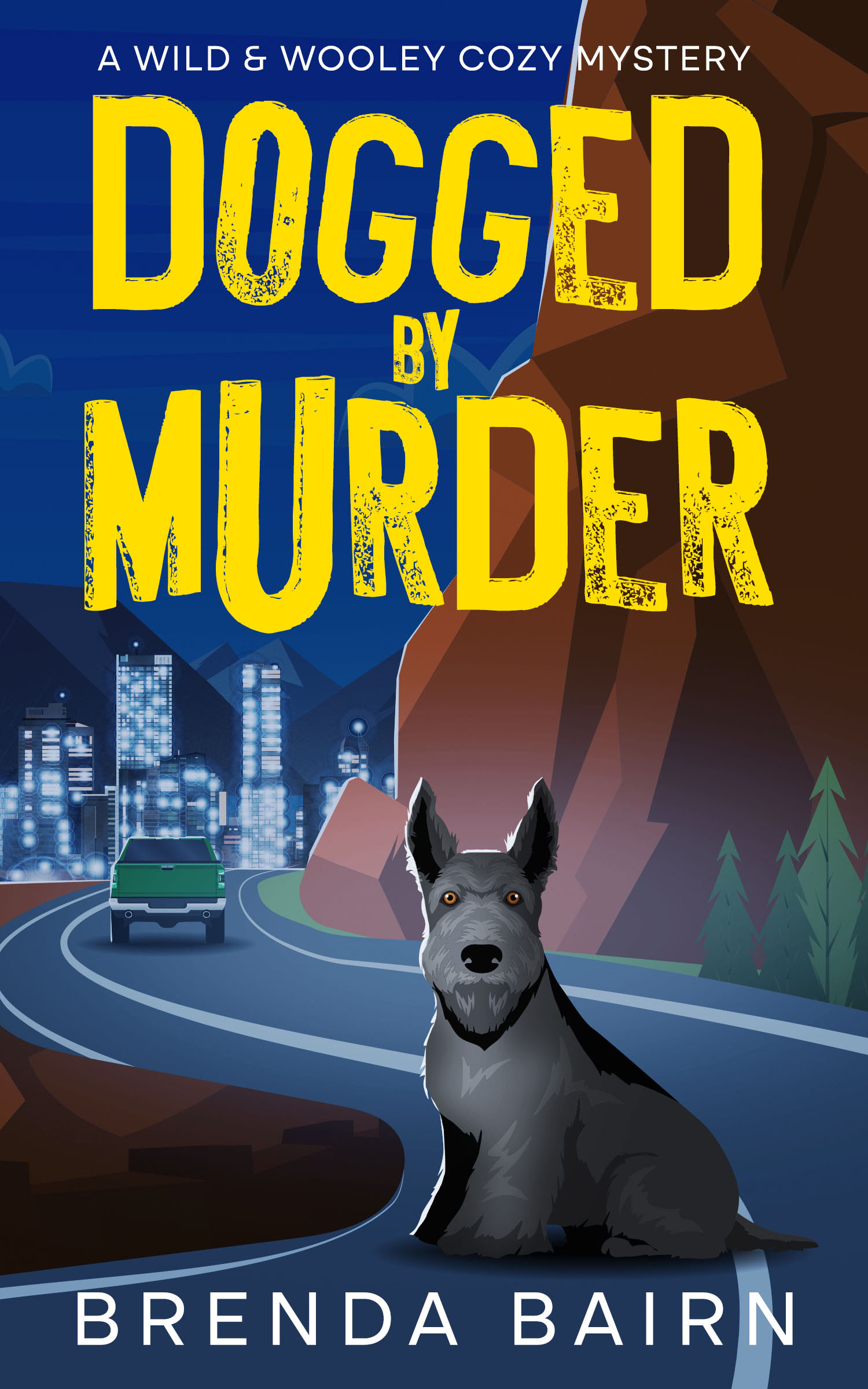 "Janet Wild has always loved dogs.
But she never expected one to fall out of the sky. Or the murder that followed.
 
While hiding in a canyon overlook after a particularly bad day, an injured Scottie dog lands on Janet’s car.  
When Dr. Klieger, the veterinarian treating  McTavish, is murdered, Janet turns to Simon Blake, an aging investigative reporter, and Jennifer Wooley, her BFF from days gone by, for help in avenging both.
They soon find themselves entangled in a labyrinth of clues, cryptic phone calls, and a growing list of suspects. Getting to the facts is not easy and the three find themselves chasing after a few red herrings.
With danger circling closer and trust in short supply, Janet must rely on sharp wits, loyal friends, and the steadfast courage of a battered Scottie to chase the truth before the killer strikes again.
"