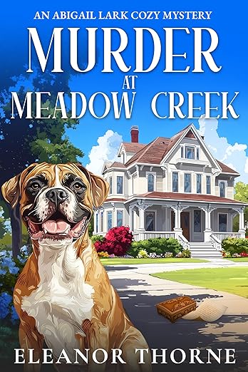 "A decades-old disappearance. A guarded small town. And one innkeeper who stumbled into a murder…
When Abigail Lark moves to Hazelwood to help her grandmother run the Meadow Creek Inn, she expects quiet days and a fresh start—not forgotten letters hinting at a lost love and a betrayal the town never forgot.
And when Hazelwood’s prickly poet laureate turns up dead inside her inn, Abigail is pulled straight into a mystery she was never prepared to solve.
With help from Marshall Hale—the charming bookstore owner with timing as steady as his smile—and a determined stray dog who appoints himself her partner, Abigail starts digging into Hazelwood’s long-buried secrets.
A dramatic rival with a flair for public meltdowns and an ex-wife with a very loud grudge quickly climb her suspect list, each hiding motives sharp enough to kill.
But the deeper Abigail searches, the more dangerous reality becomes. Someone in Hazelwood wants the past to stay hidden—and they’re watching.
If Abigail doesn’t uncover the truth fast, Hazelwood may bury her next.
"