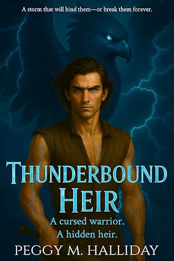 "I have the face of a vanished princess.
Kael is a cursed storm prince who should want me dead. Instead, he watches me like I'm the lightning he's spent his life chasing. 
In a realm torn by rival clans and prophecy, survival means hiding. But between us, something wild coils tight—fate, fire, ruin. 
The clans clash. 
The Thunderbird wakes, ancient and furious. 
I walk the knife's edge: hunted, desired, deadly. 
If I fall, the realm burns. 
If I rise, the wildfire will save us—or consume us all."