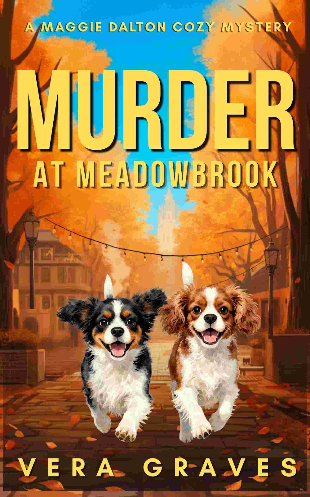 "Dr. Maggie Dalton just wanted a quiet weekend visiting her father in Sugar Pine. Instead, she gets a body at the Meadowbrook Autumn Festival.
Between her Chicago medical practice and her father's stubborn refusal to slow down, Maggie hasn't had much time to relax lately. A trip to see Dr. Henry Dalton — but a frantic call from her childhood friend in Meadowbrook and a festival vendor turning up dead among the pumpkins and cider stands sends Maggie's planned weekend on a sharp turn.
Sheriff Cole Whitaker has a suspect in mind, but Maggie isn't convinced he's got the right one. With her doctor's eye for detail and a stubborn streak she definitely didn't get from a stranger, she starts asking questions the sheriff's department hasn't thought to ask. Her dogs Toasty and Molly are along for the ride — even if they're more interested in fallen kettle corn than clues.
As Maggie digs deeper into Meadowbrook's tight-knit community, she uncovers secrets simmering just beneath the festival's cozy surface — and realizes the killer may be closer than anyone wants to admit.
Grab a cup of cider and settle in for a small-town mystery full of charm, wit, and just enough suspense to keep you guessing."