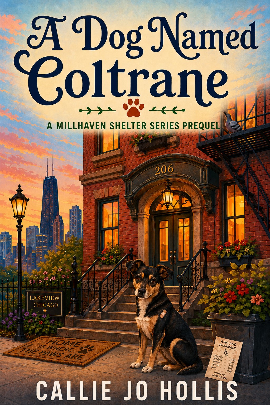 A dog turns up at a dead man’s door and nobody can explain why he was there.

Becki Jacobs is a Chicago veterinarian with a corporate title she has stopped believing in. When an injured, professionally trained dog is carried into her clinic from the hallway outside apartment 4C, the official story about Victor Ashby’s death stops making sense to the one person in the building who reads animals for a living.

The police are not wrong to be reasonable. They are just wrong.

A Dog Named Coltrane is the prequel to the Millhaven Shelter Mysteries, and the story of how a veterinarian became the kind of woman who asks the next question.
