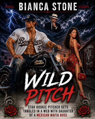 Star Rookie Pitcher Gets Tangled in Web with Daughter Of Mexican Mafia King: Met at charity event, they date, he gets traded to another team & moves away. She's pregnant with his secret child & doesn't tell him, they lose contact, she loaned him $60K from her mafia father (as a struggling rookie), and father wants loan debt repaid. They reconnect by chance at a bar 5 years later when he's back in town for a game series. She informs him about her son, he interacts with the boy and wants to be protective, he deals with her father to repay debt. Series continues to Book 2--introducing a female broadcaster he used to date, and rival mafia gang learns about secret son and pressures father as leverage to settle past feuds.
