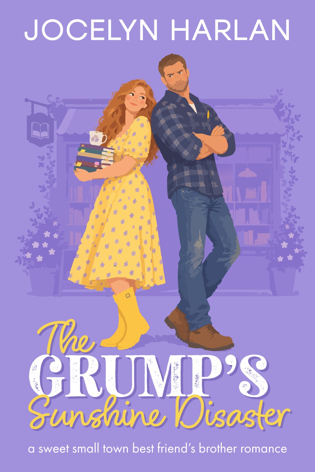 "I fake-date my best friend’s grumpy brother to save my bookshop—and somehow end up wanting him for real.

I own a bookshop, colour-code everything with Post-its, and drive Zach Collins completely insane.

When a flood wrecks my shop and a developer threatens my building, Zach’s permit lands on the same committee’s desk. So we agree to fake-date for six weeks.

Except Zach moves upstairs, makes my coffee, fixes my shelves, and catches me when I stumble.

Then he kisses my temple in front of the town.

The private kiss is worse because I kiss him back.

That’s when everything falls apart.

I watch Zach retreat behind every wall he’s built to protect himself, while I’m left fighting the oldest fear I have—that eventually, everyone leaves."