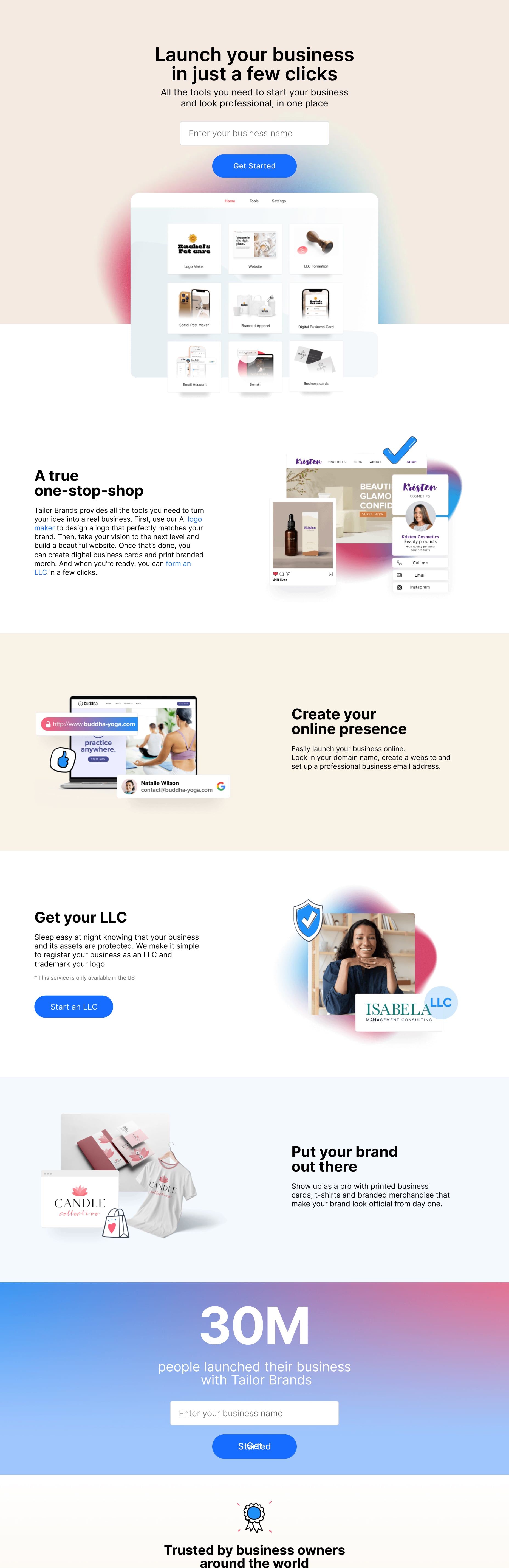 A screenshot of web page