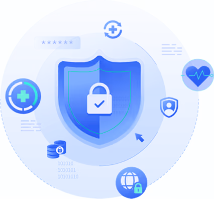 secure lock technology illustration