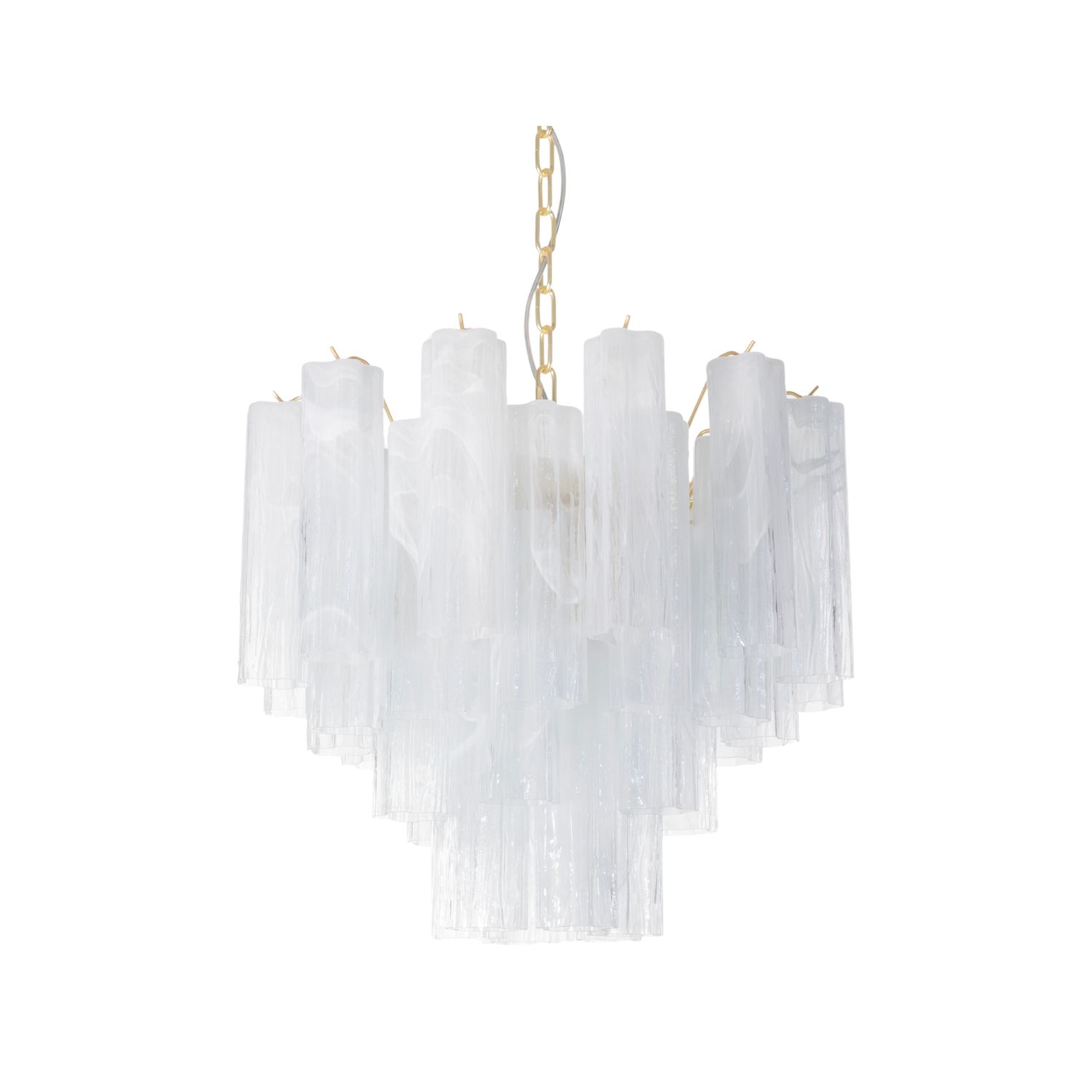 Lampadario Annalisa Alabastro con tubi vetro murano