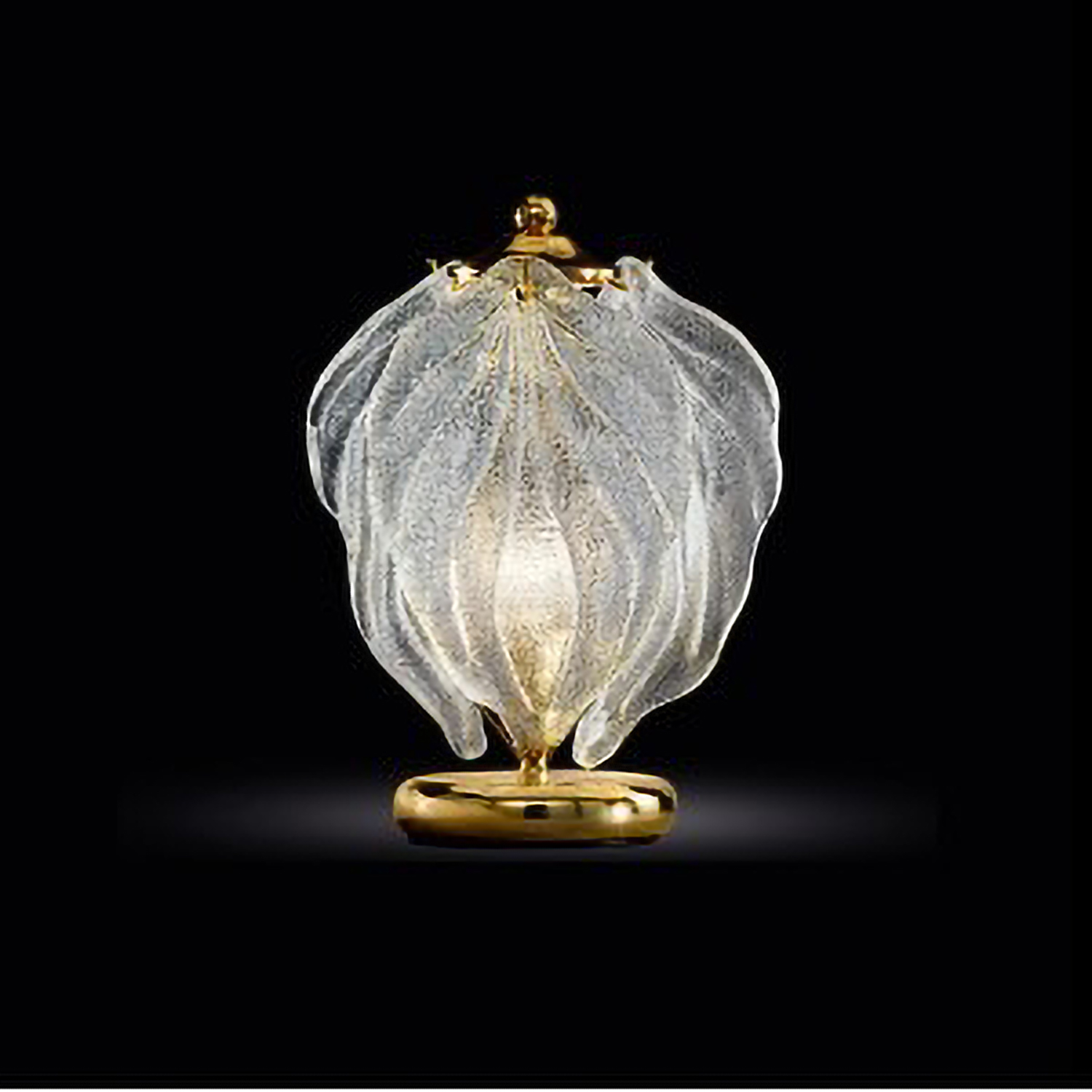 Altea – Applique Déco in vetro graniglia cristallo e ambra Bottega Veneziana