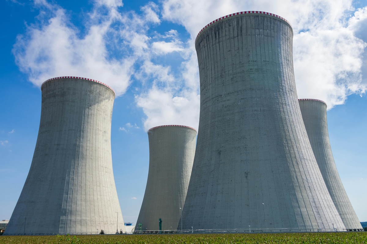 Photo of a Power Station Chimneys