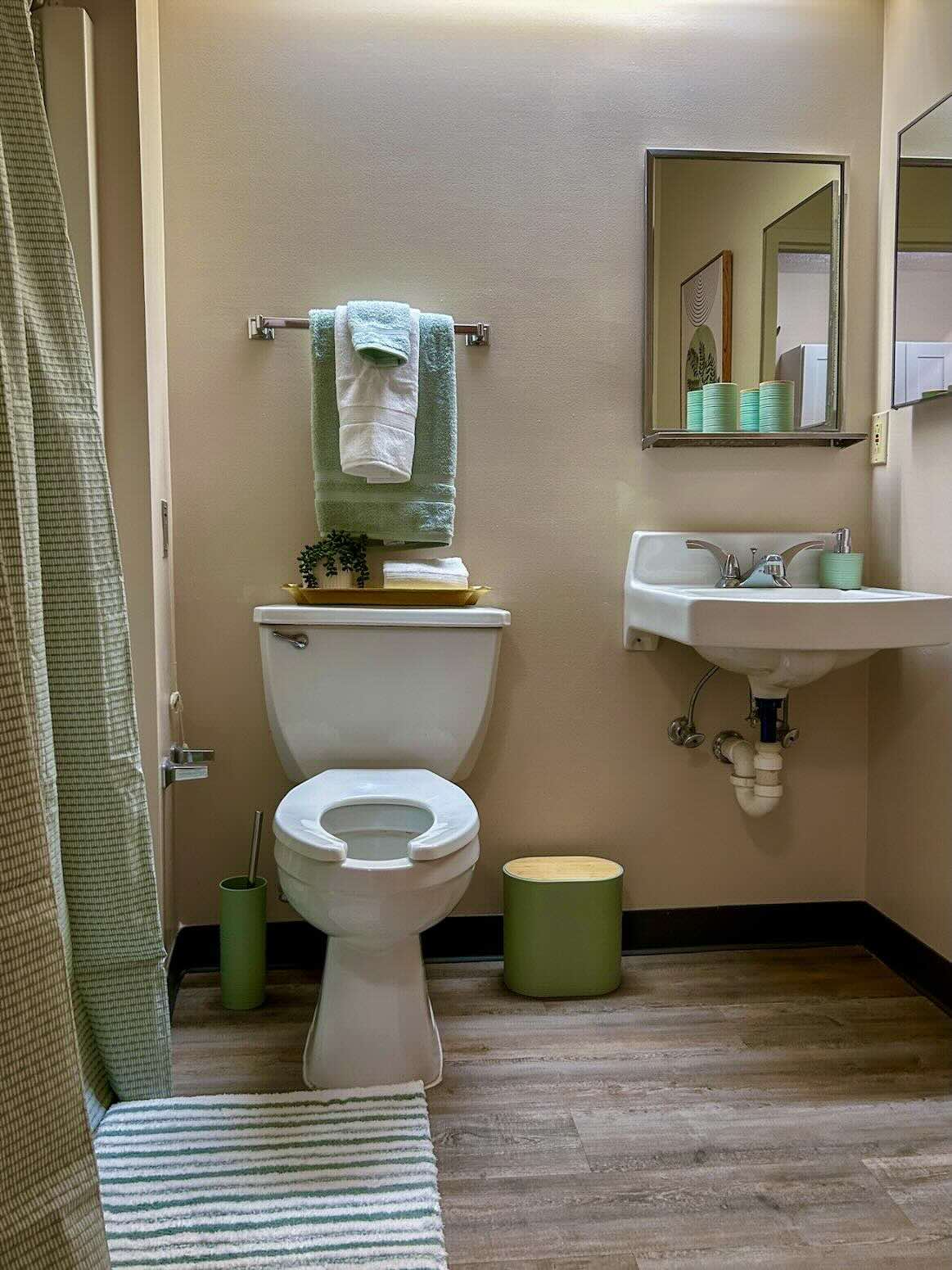 River's Bend Assisted Living Studio bathroom.