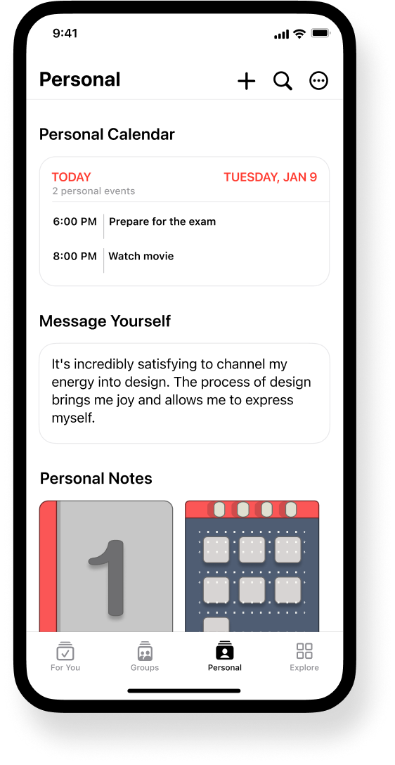 Personal Tab